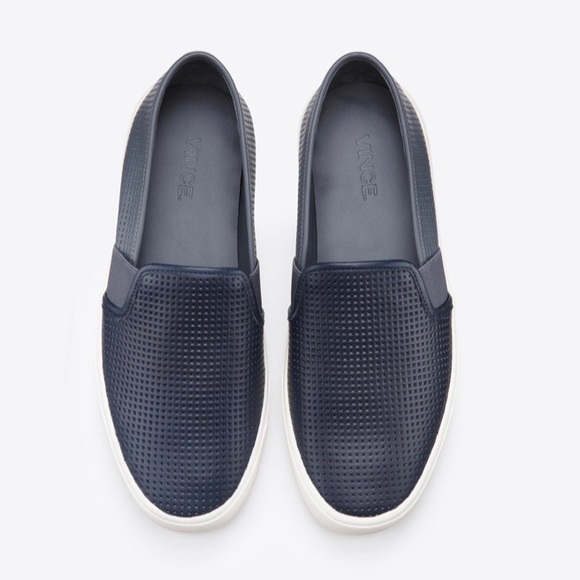 Vince Shoes - COPY - Vince Blair 5 Perforated Leather Slip on Sneaker